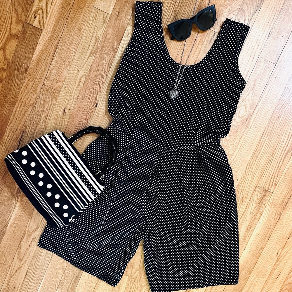 1980's Sleevess Romper by Tapemeasure New York (M) Like New